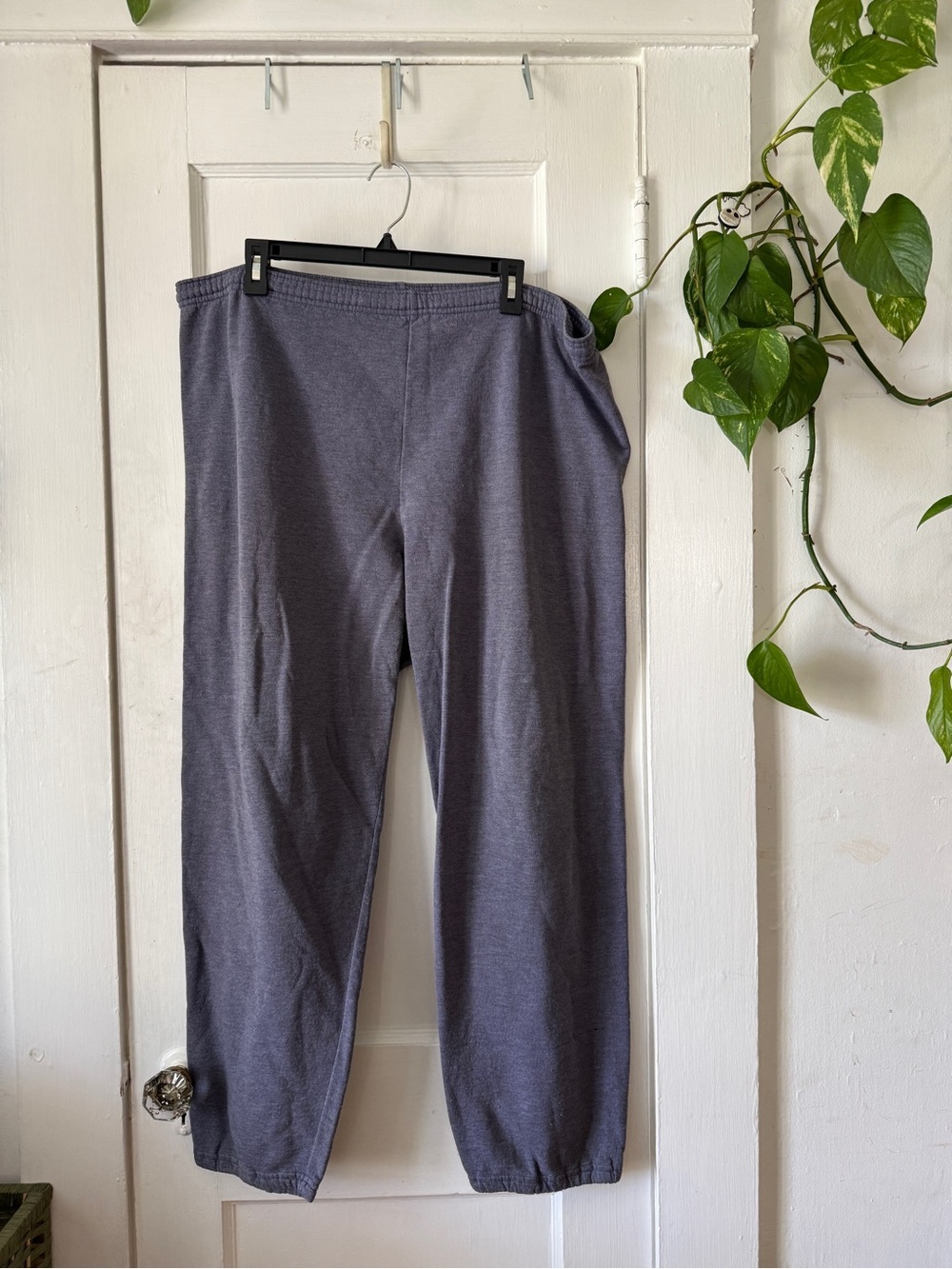 Jerzees Men's Heather Gray Jogger Sweatpants size XL